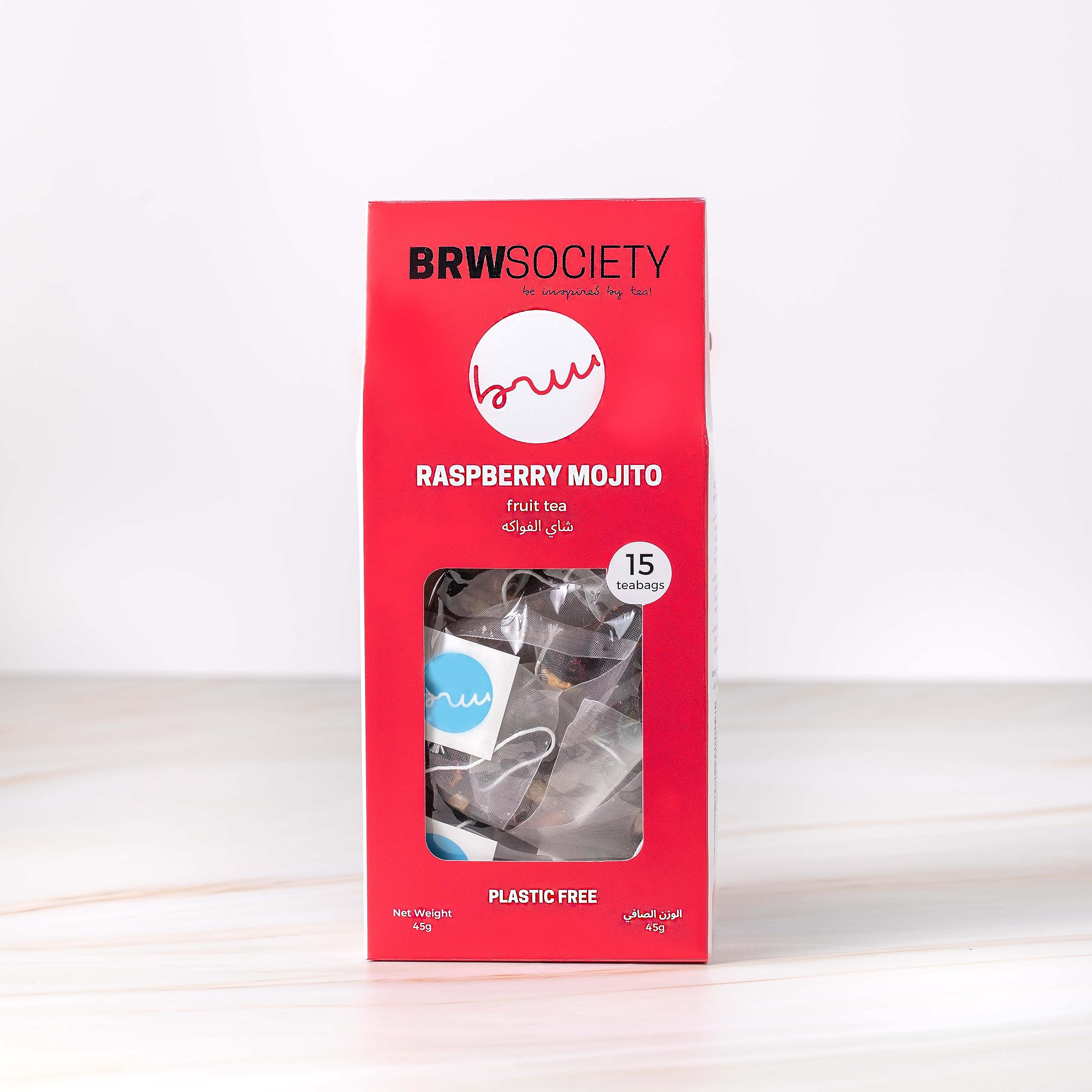 BRW Society Raspberry Mojito Fruit Tea Blend, 45g