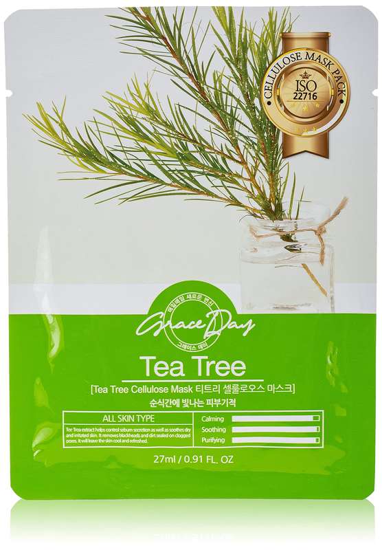 GRACE DAY Tea Tree Cellulose Mask, 27 ml