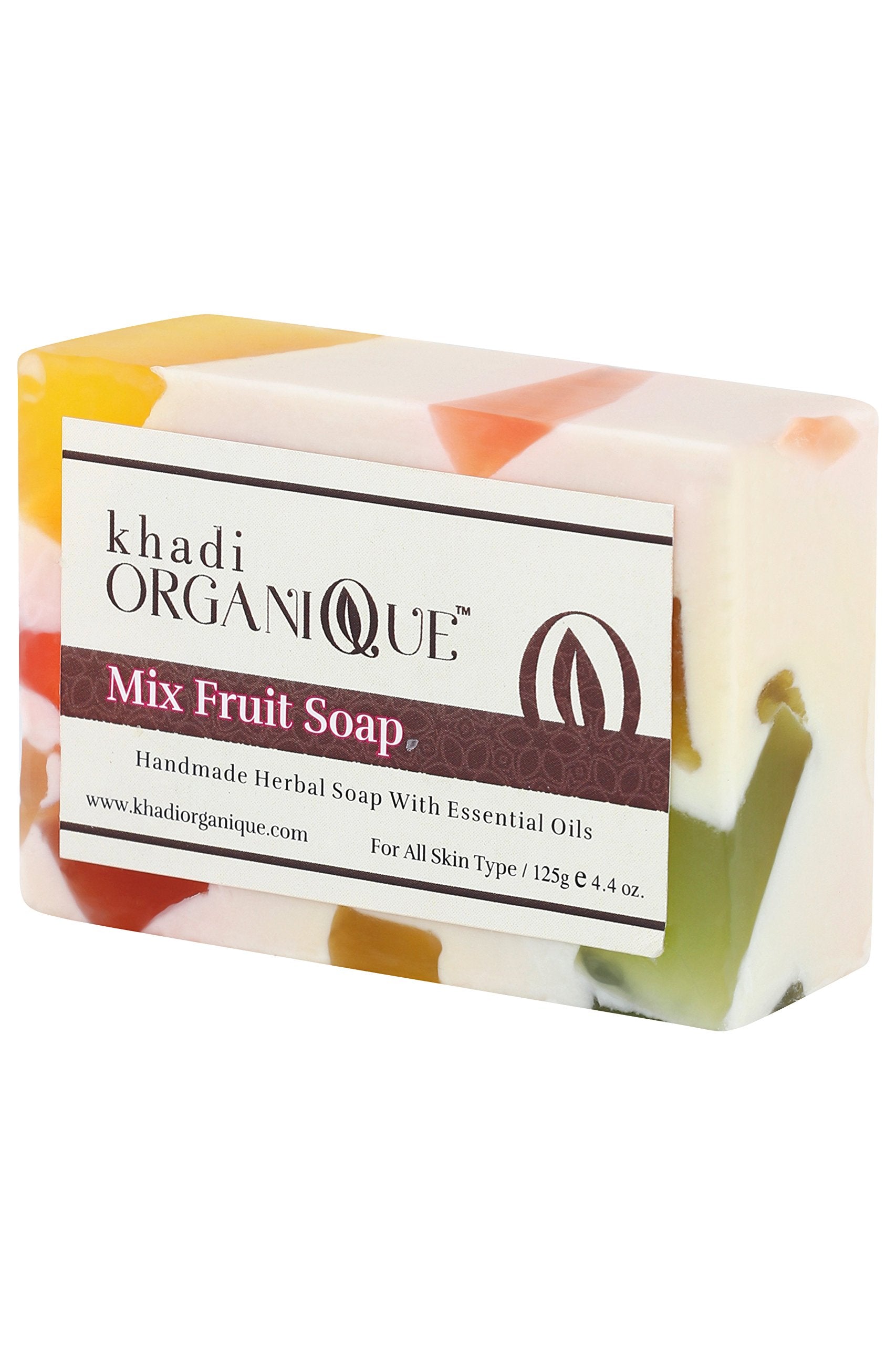 Khadi Organique Handmade Mix Fruit Soap 125 Gm