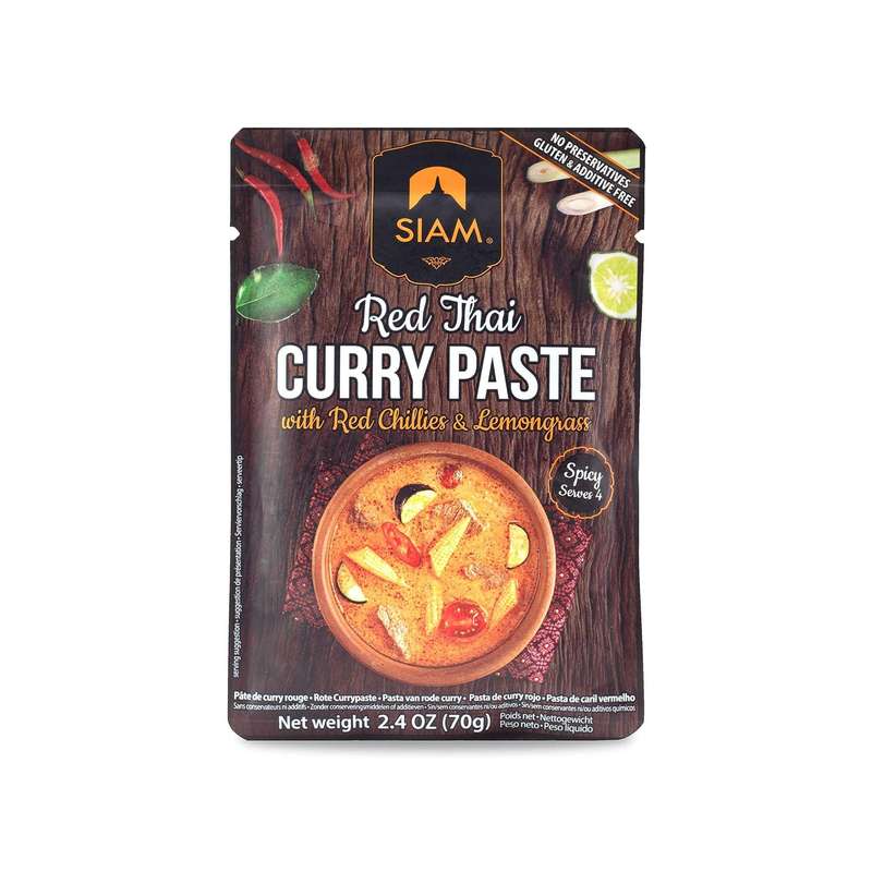 DE SIAM Red Curry Paste, 70 Gm