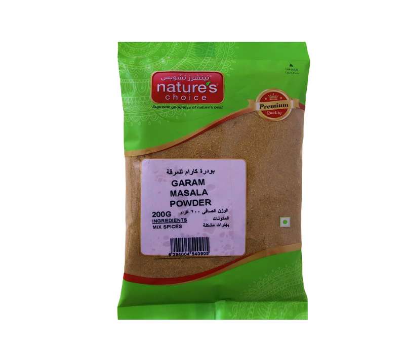 Natures Choice Garam Masala Powder 200G, Green & Red