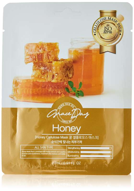 GRACE DAY Honey Cellulose Mask, 27 ml
