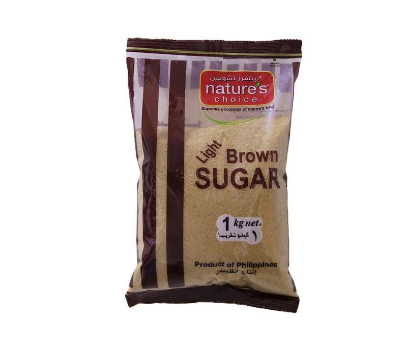 Natures Choice Light Brown Sugar Raw, 1 kg