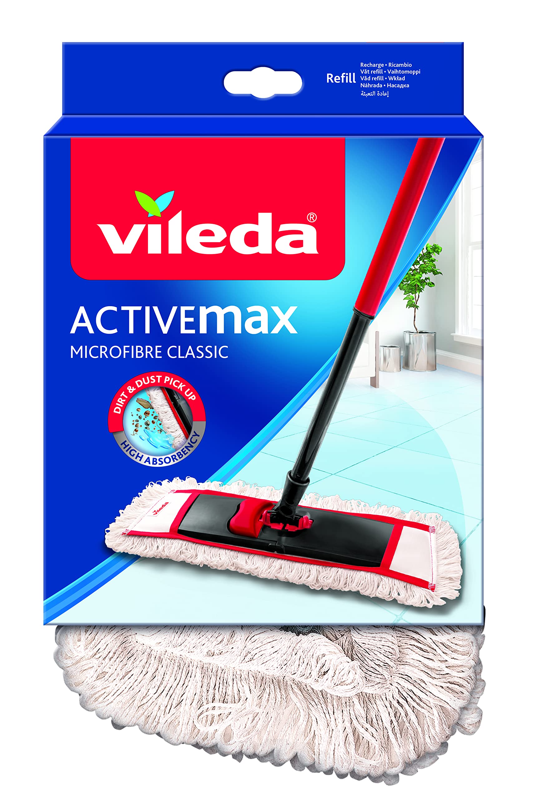 Vileda Active Max Classic Flat Floor Mop