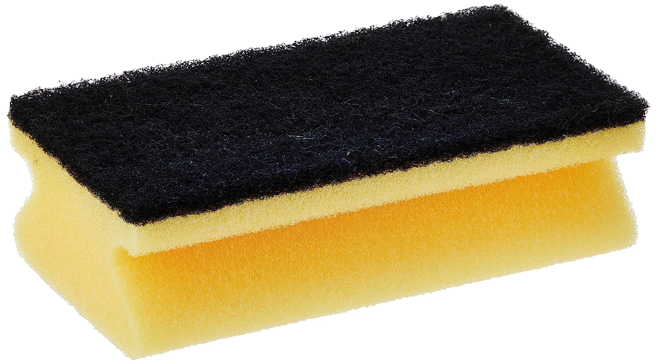 Vileda Glitzi Strong Jumbo Scourer Sponge 1Pc, Antibacterial, Long Lasting, Hygienic - Yellow And Black (1 Pc Per Pack)