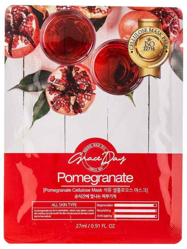 Grace Day Pomegranate Cellulose Mask, 27 Ml