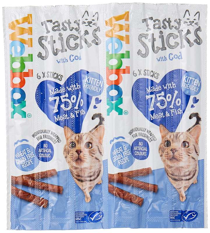 Webbox Tasty Cat Sticks Stick Cod 30g